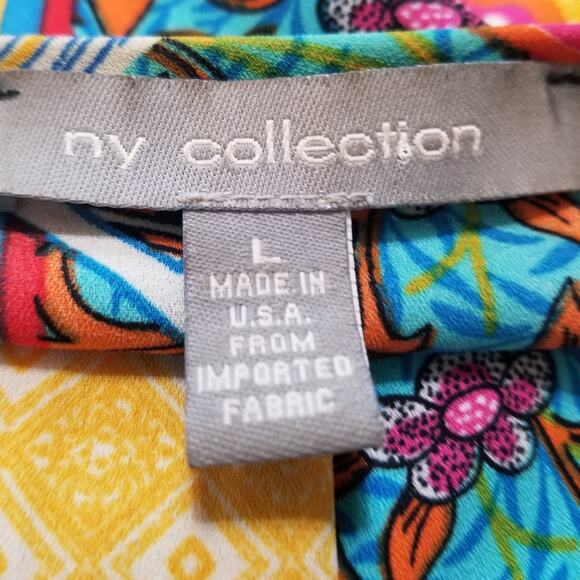 NY Collection -BOHO Hippie Peasant Fringe Open Kimono Cardigan Cover Up Size L - Picture 8 of 10